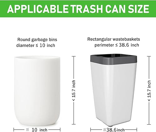 Miniatura 2 de JENCENBIO Bolsas de compost 5 galones 20 litros extra gruesas de 078 mils bolsas de residuos biodegradables con BPI ASTM D6400 y Europa OK Compost