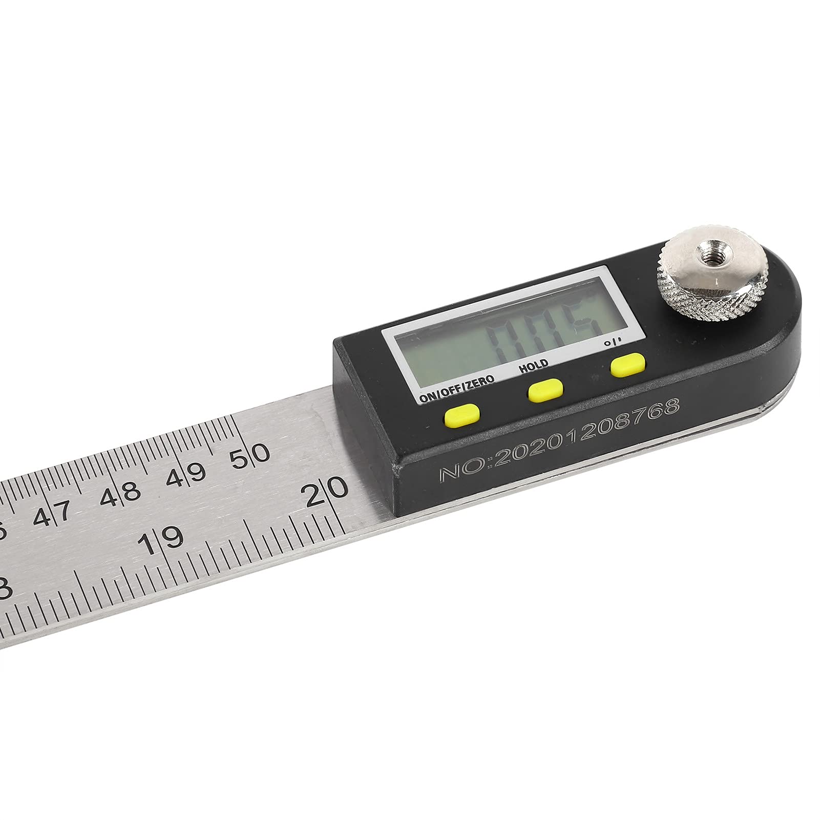 lyrlody Goniometro Digitale, Angolo Elettronico, Righello 500mm Acciaio Inossidabile 0-360 Gradi per Falegnameria