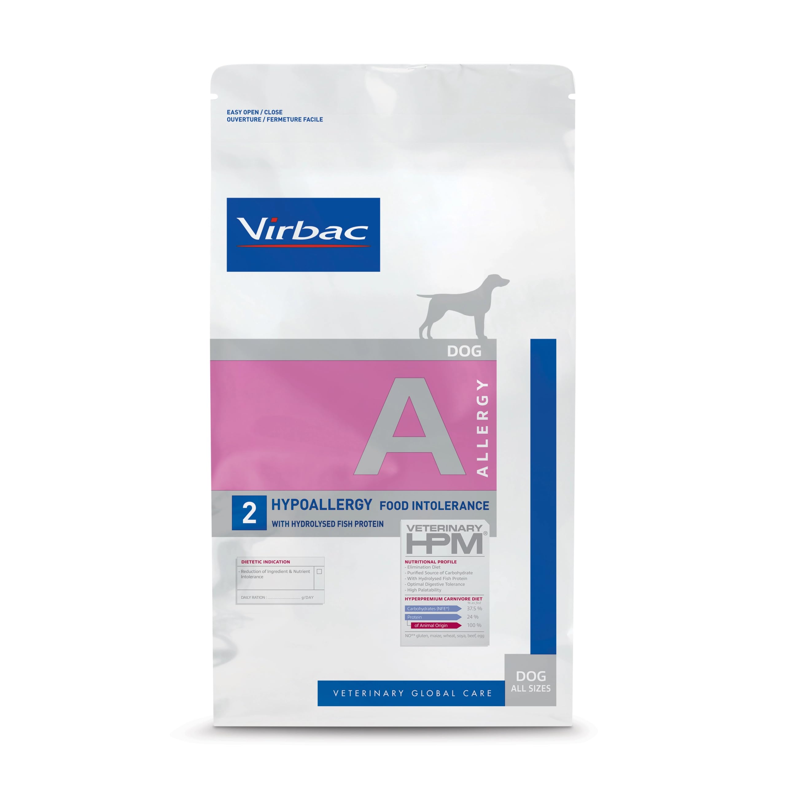 VIRBAC HPM Canine Allergy Hypoallergenic A2 3KG