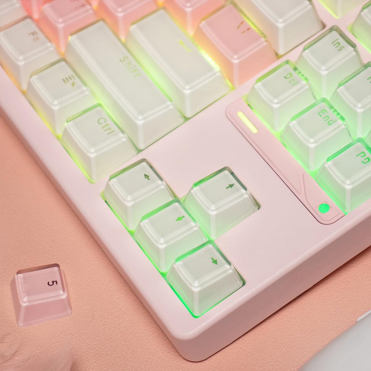 Amazon.co.jp: Mintcap キーキャップ - 104キークリスタルジェリーキー