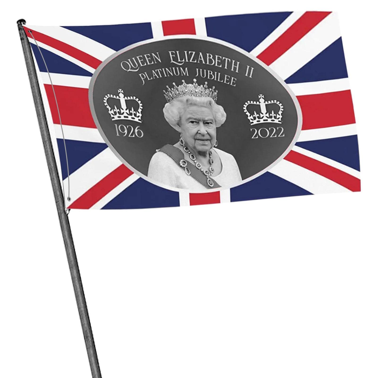 Amazon.co.jp: 女王エリザベス 2 世の旗 | イングランド女王の死を悼む