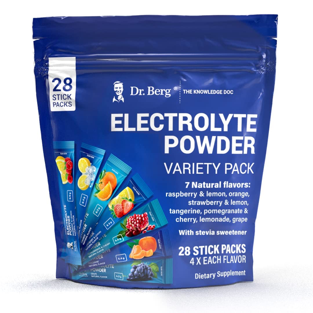 Buy Dr. Berg's Electrolytes Powder Packets Travel Size Electrolyte