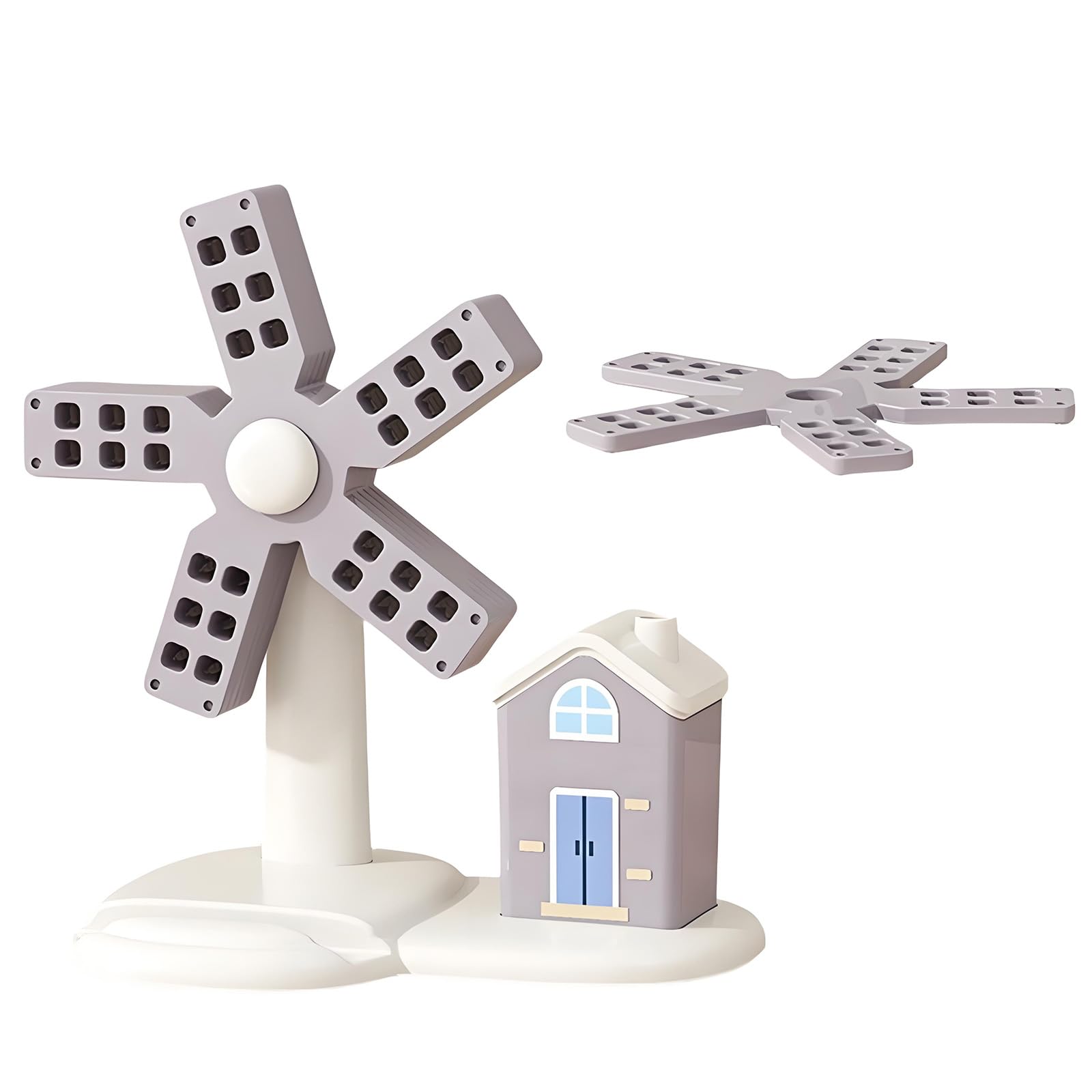 Multifunctional Heatproof Coasters Mat in Windmill Styles for Home and Picnics Easy Cleaning Placemat