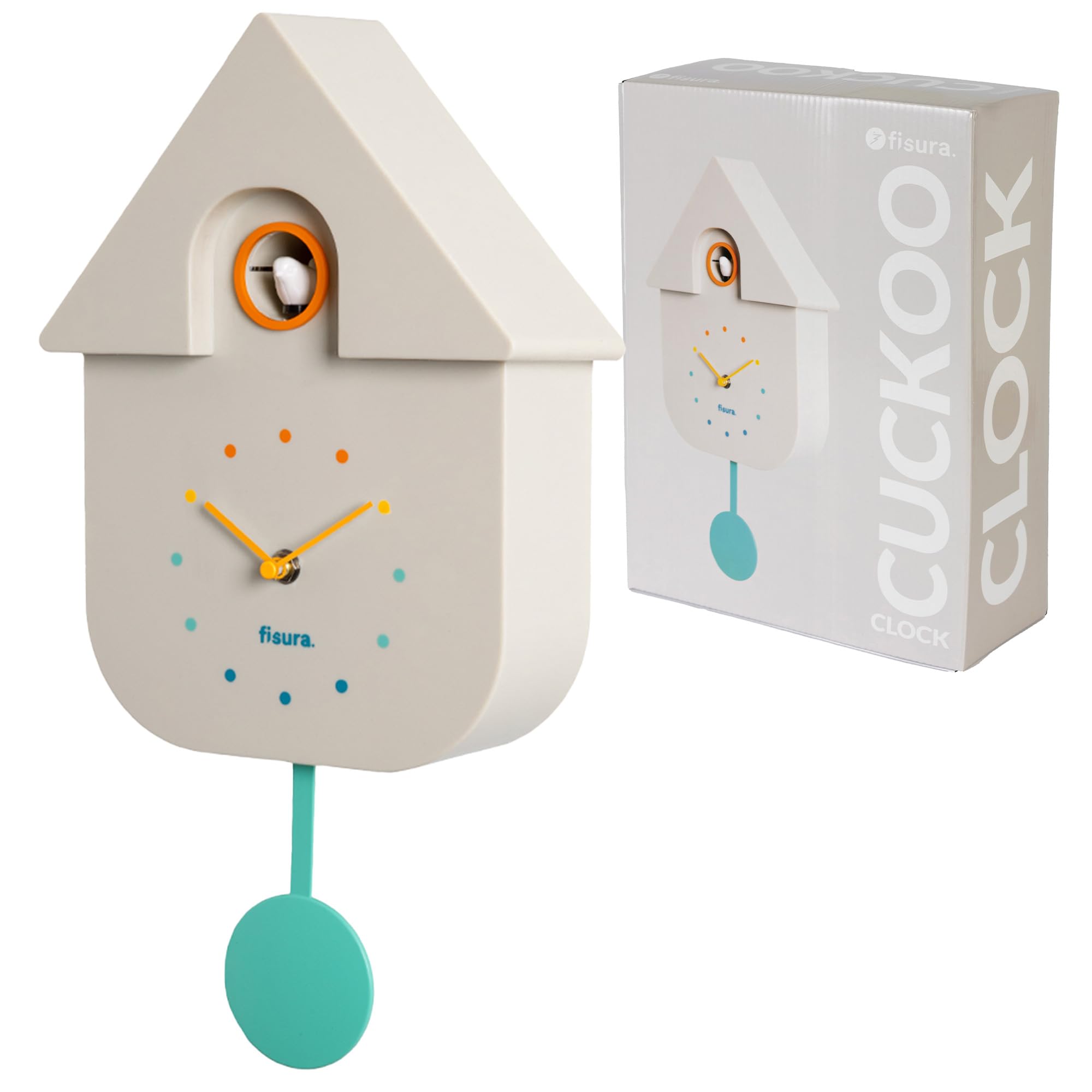 Fisura Cuckoo Wall Clock Multicolor