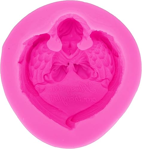 Miniatura 4 de Resina de ángel 3D, vela, silicona de ángel, herramientas para hornear 3D, jabón de pudín de pastel de luna de chocolate, decoración de pasteles,