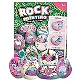 Eduzoo Rock Painting Kit for 4-12 Year Kids, DIY Painting Art and Craft Kit, Unicorn DIY Supplies,...