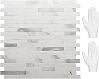 Vista 16 de STICKGOO - Protector contra salpicaduras para despegar y pegar, azulejos de pared de PVC para pegar en el protector contra salpicaduras para cocina