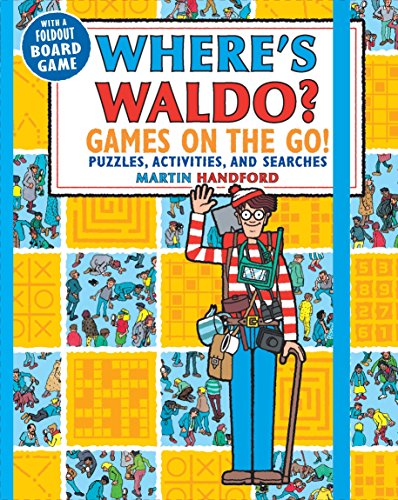 Where's Waldo? Games on the Go!: Puzzles, Activities, and Searches (A Compact, Travel-Size Hidden Object Activity Book with Mazes, Memory Games, Spot-the-Difference Challenges, & More)