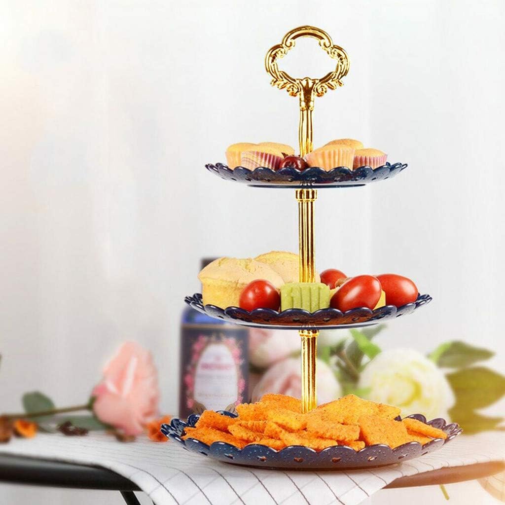 Amazon Co Jp 3段 ケーキスタンド フルーツバスケット フルーツボウル 結婚式 誕生日 パーティー用 お菓子やフルーツ おしゃれ アフタヌーンティー パーティー フルーツ トレー 皿 ホワイト ホーム キッチン