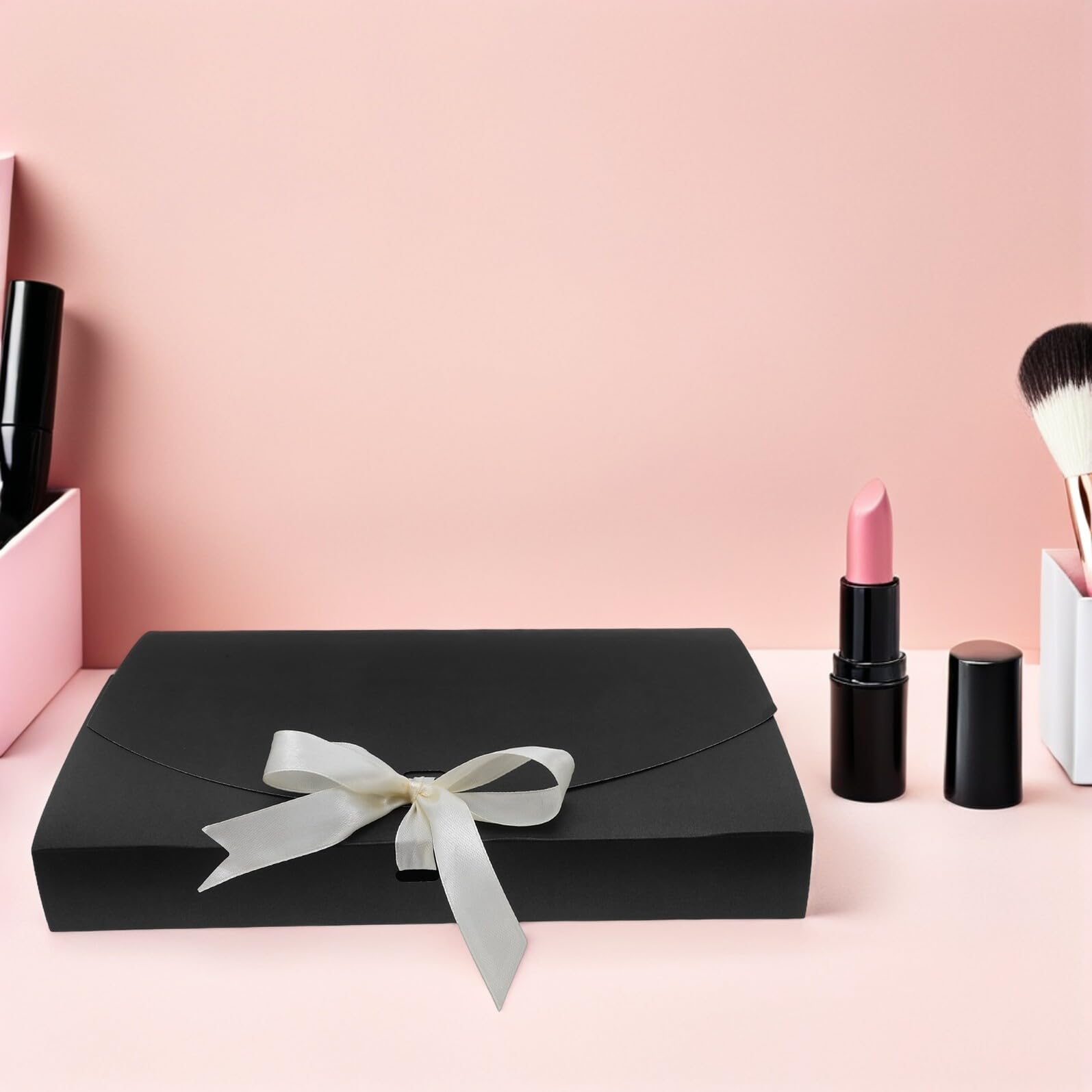 jojofuny Geschenkverpackungsboxen 26x17,5x3,5cm aus Papier 20 Schwarz Stück mit Hoher Haltbarkeit für Dessous und Schals für Weihnachten Geburtstage und Besondere Anlässe