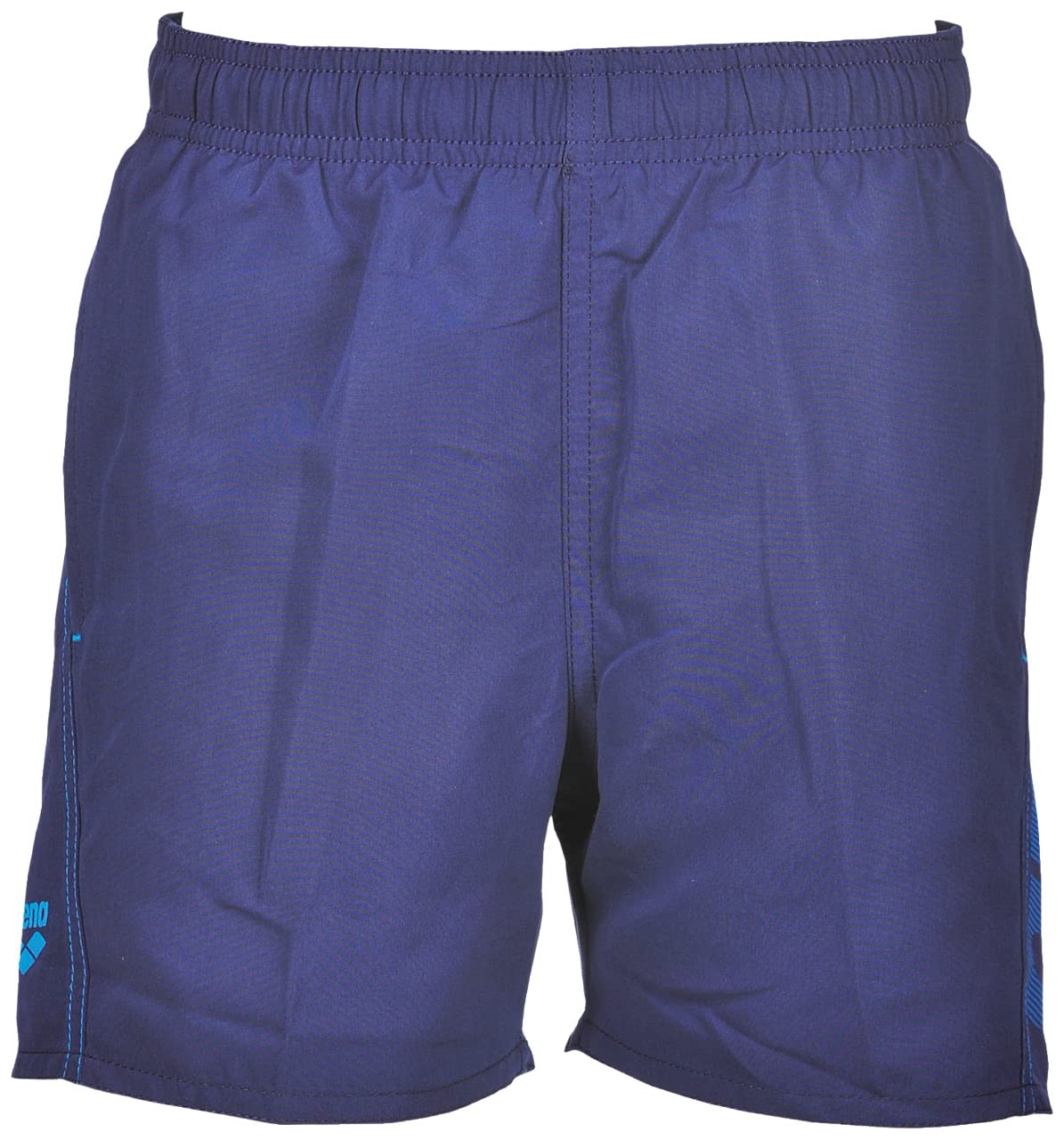 ARENA Boys' Fundamentals Logo Beach Boxer Navy-Turquoise