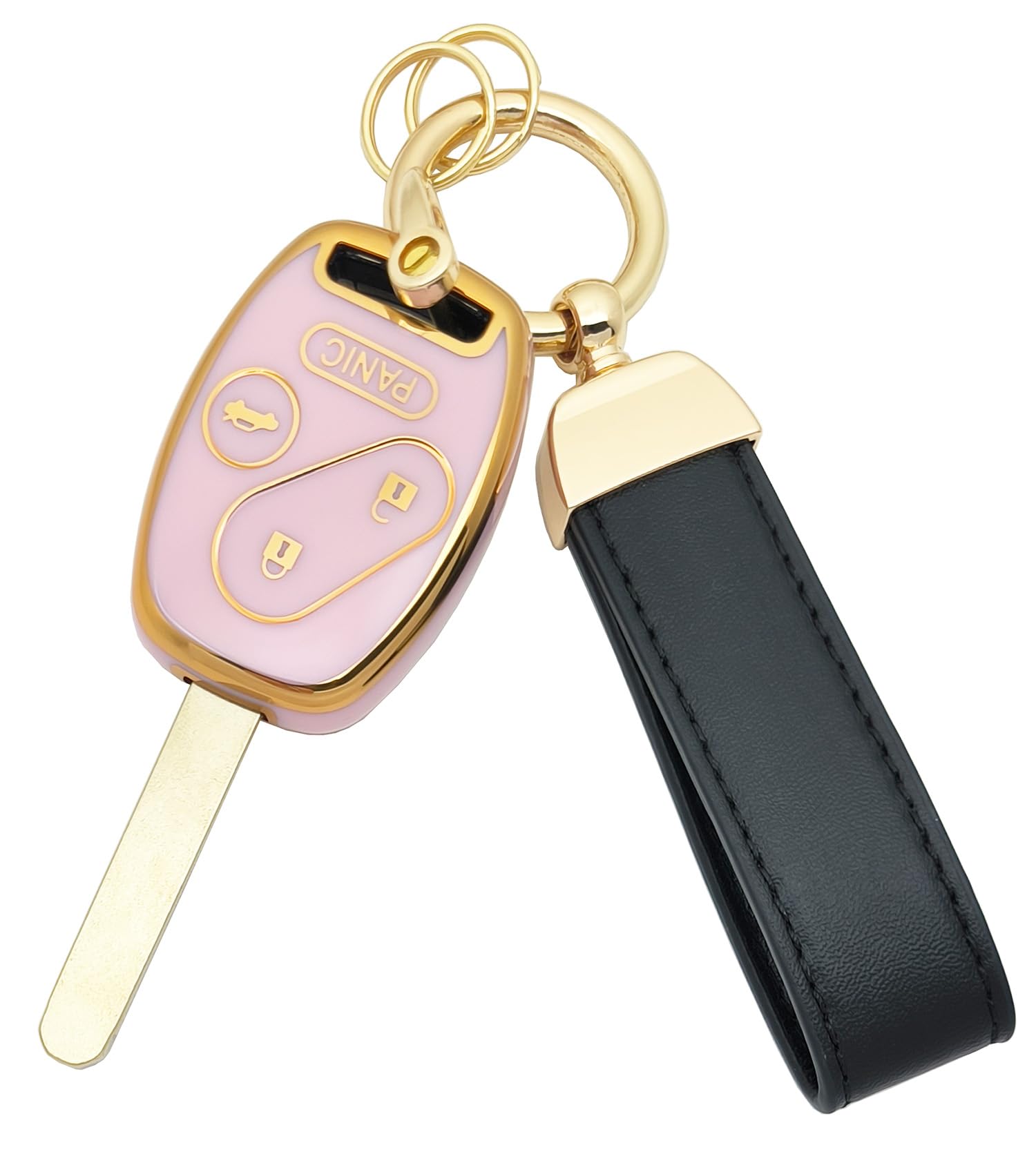 vurbemes TPU Protector Key Fob Cover Case fit for Honda 2003-2012 Accord / 2006-2013 Civic EX / 2009-2015 Pilot /2005-2006 CR-V Keyless Entry Key Fob