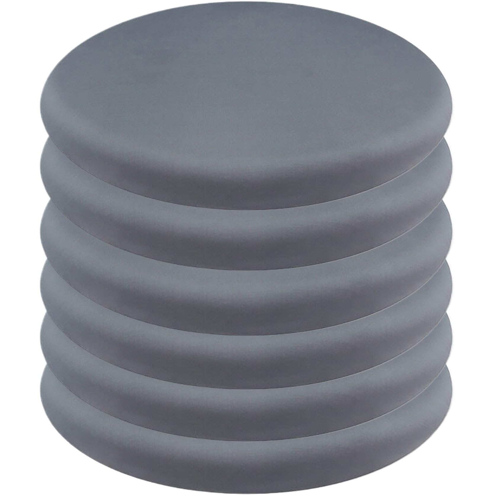 Fundas de almohada de seda de hielo fresco de 35 x 35 cm (juego de 6) para interiores y exteriores, patio, cocina, café y gris oscuro