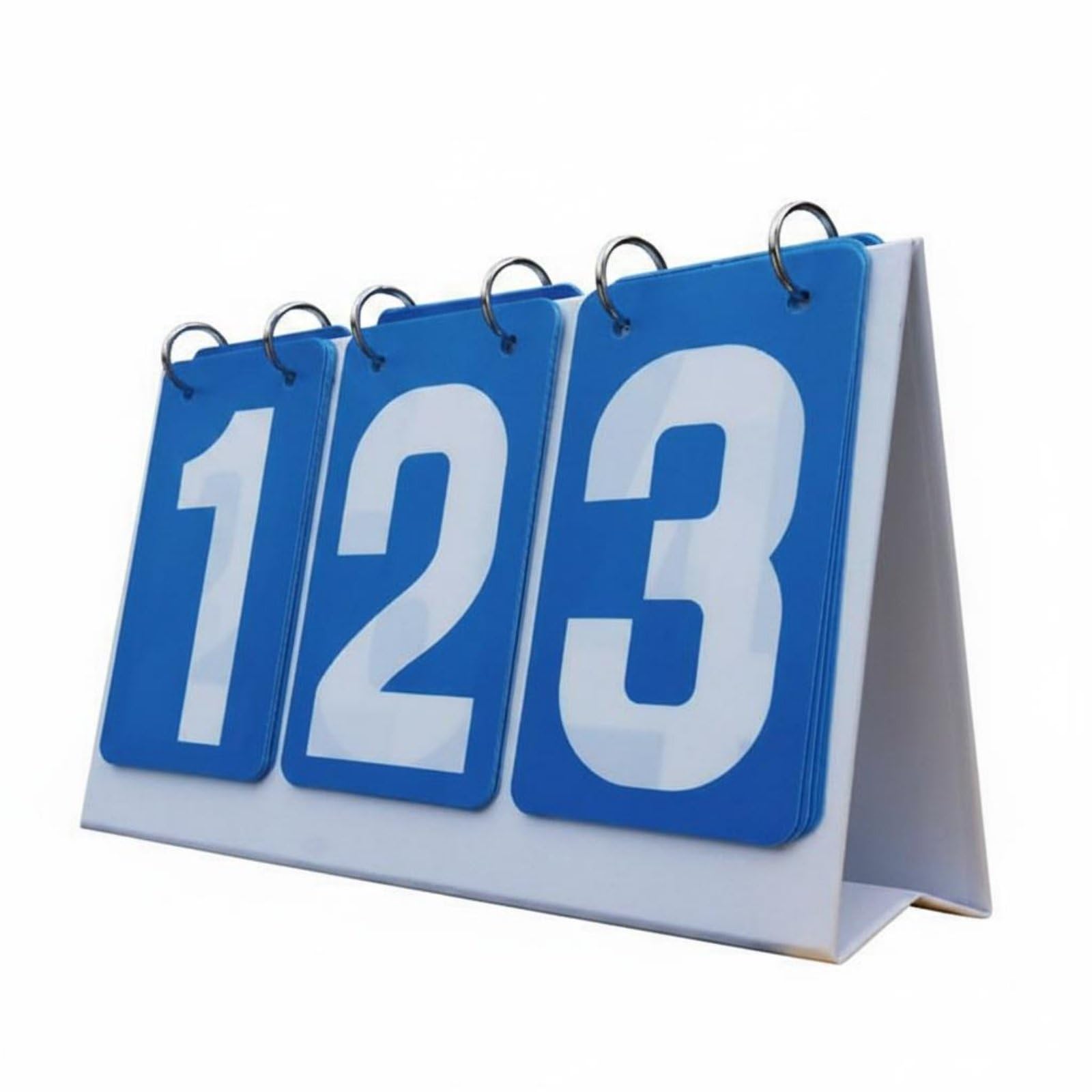 FytStycale Waterproof Scoreboard Portable Tabletop Flip Manual Counter With Lightweight Foldable Body And Digit Display build for, Blue — image 1