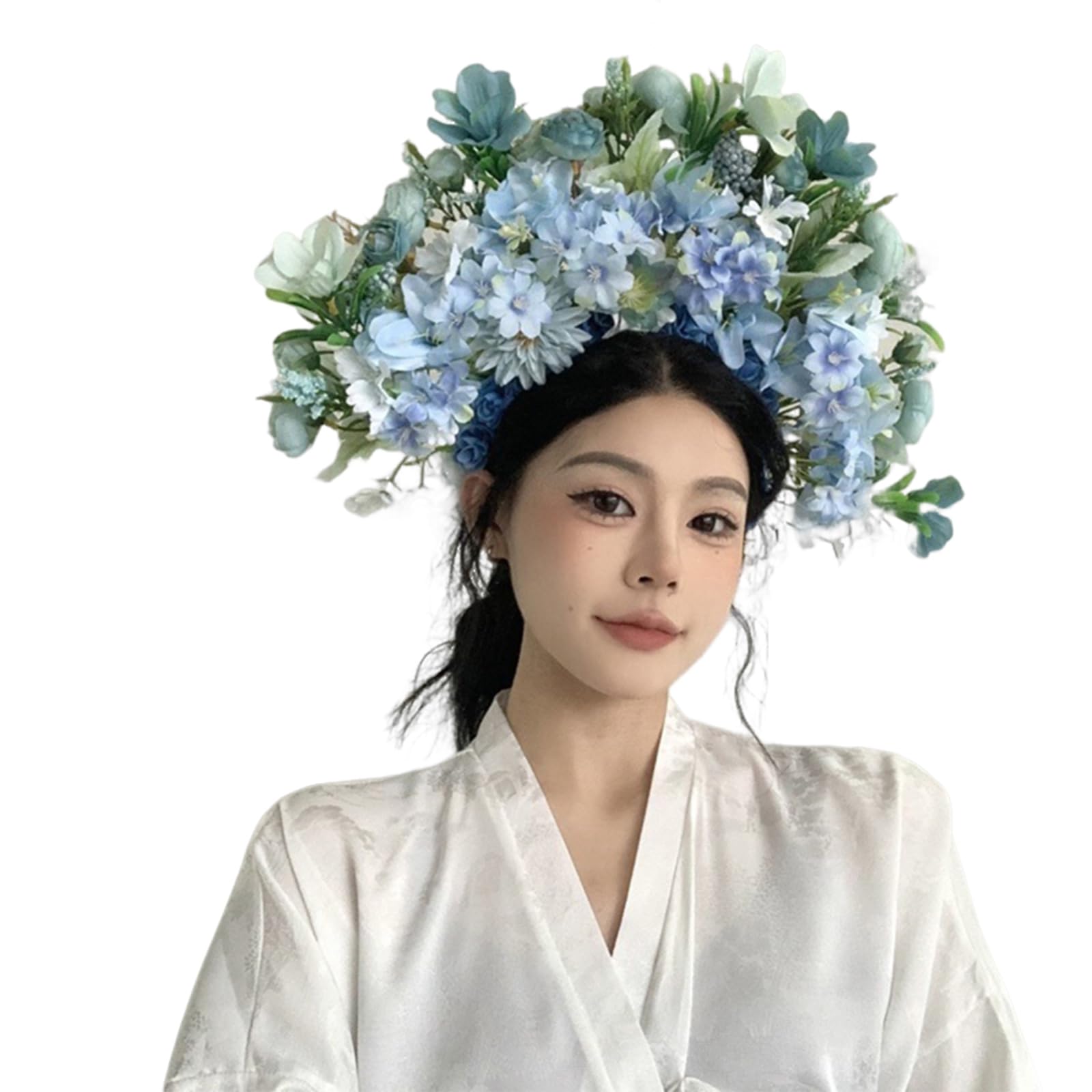 Fasce per capelli da donna con fiore da sposa per forniture per feste di nozze ghirlande floreali per capelli fasce floreali