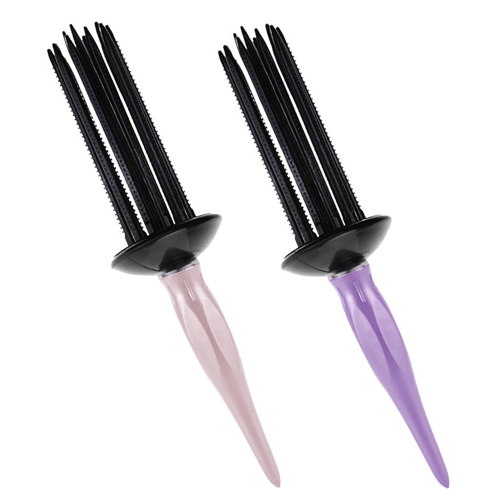 HJIAMA Cepillo Pelo Rizado 2 Piezas, Resina Ecológica, Curly Roll Comb Moldeable, Diseño Único con Dientes Largos, Cepillo Definidor de Rizos, Apto para Familias, para Peluquería (26 x 6,5 cm)