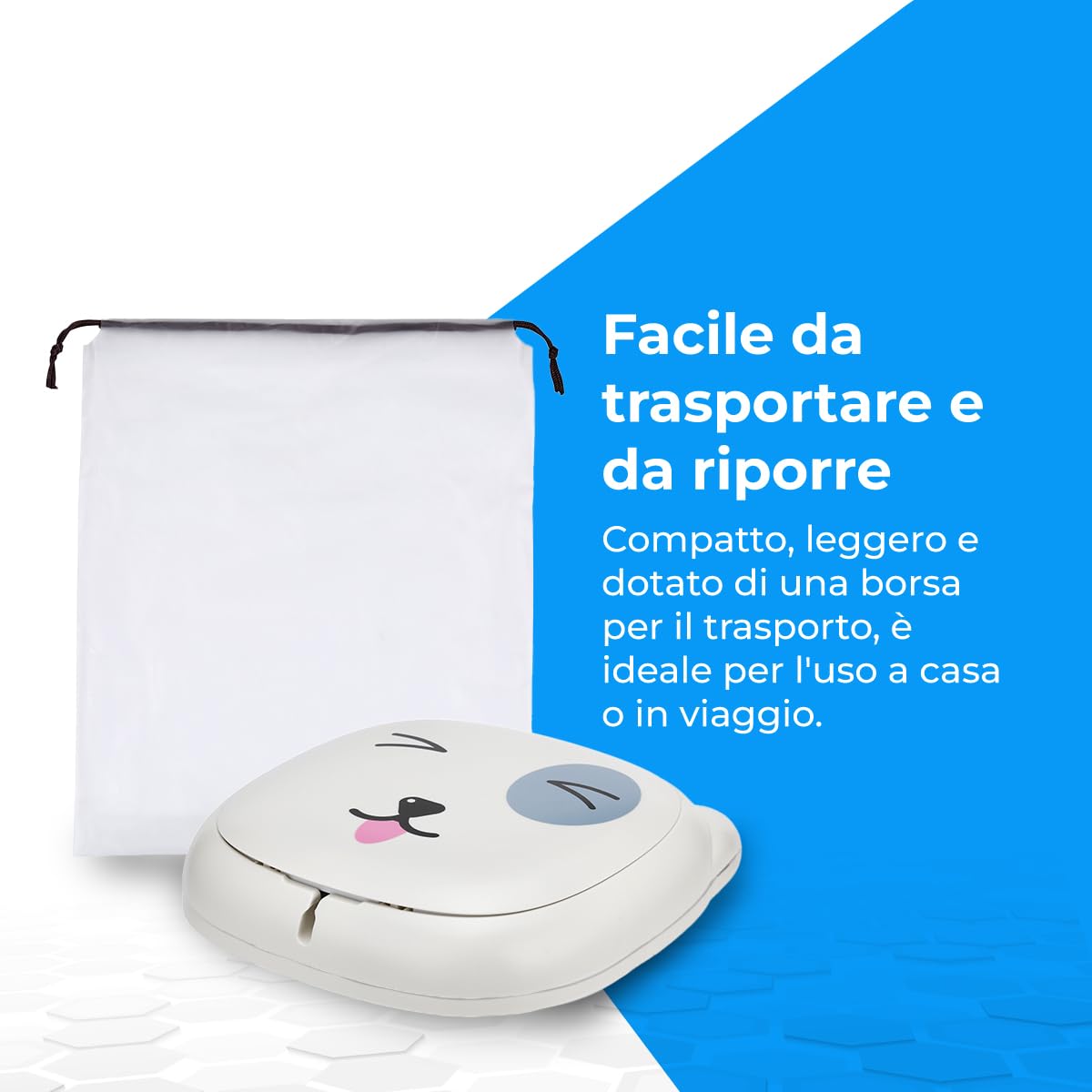 NK Children's Potty - Baby & Children Toilet, Portable, Foldable, Infant Design, Learning, Hygienic, Diaper Transition, Bathroom, Learning, Fun, Safe, Easy to Use - Includes Bags