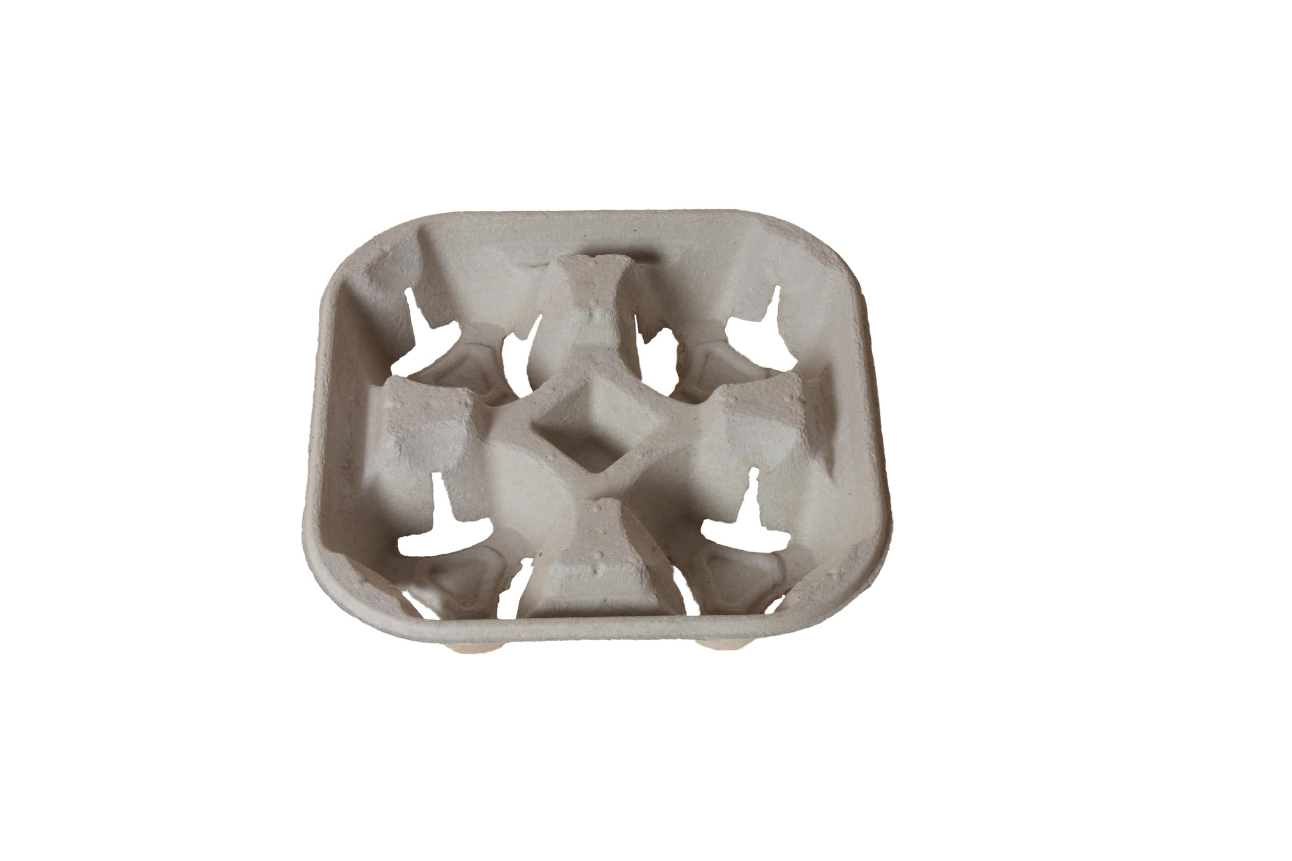 Lot 400 Porte gobelets 4 gobelets - Support de Transport pour Tasses à Café, Accessoire Professionnel pour Service de Boissons à Emporter, 21x21x4 cm