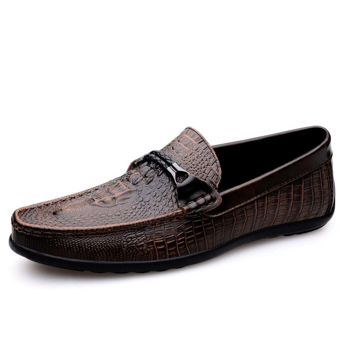 Handgefertigte Herren Leder Slip On Driving Business Schuhe 37-49 EU