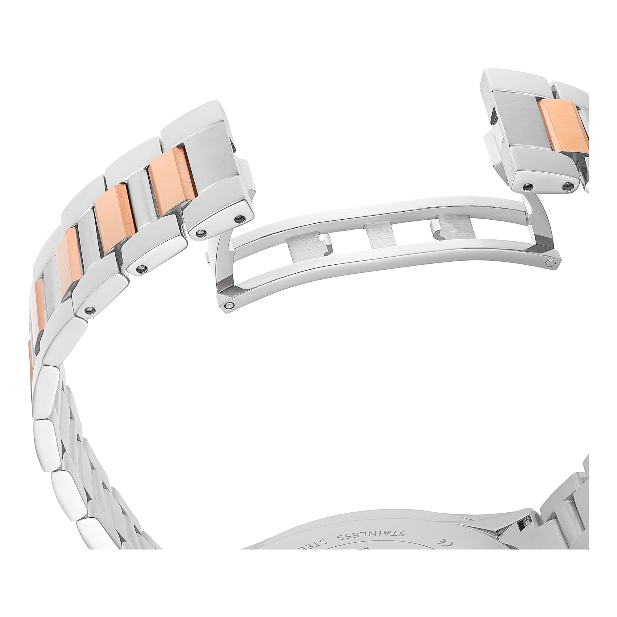 Swarovski Matrix Kollektion Date Uhr, Swiss Made, Metal Armband