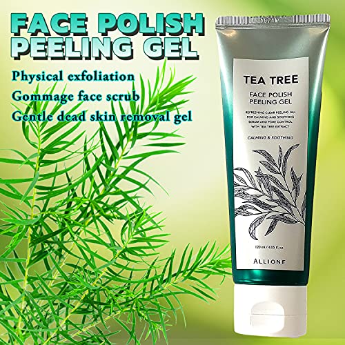 W-BEAUTY-Face-Polish-Peeling-Gel-Tea-Tree-120ml-405-fl-oz-Gommage-Skin-exfoliator-Helps-Dead-Skin-Removal-Deep-Cleansing-dull-and-flaky-skin-clogged-pores