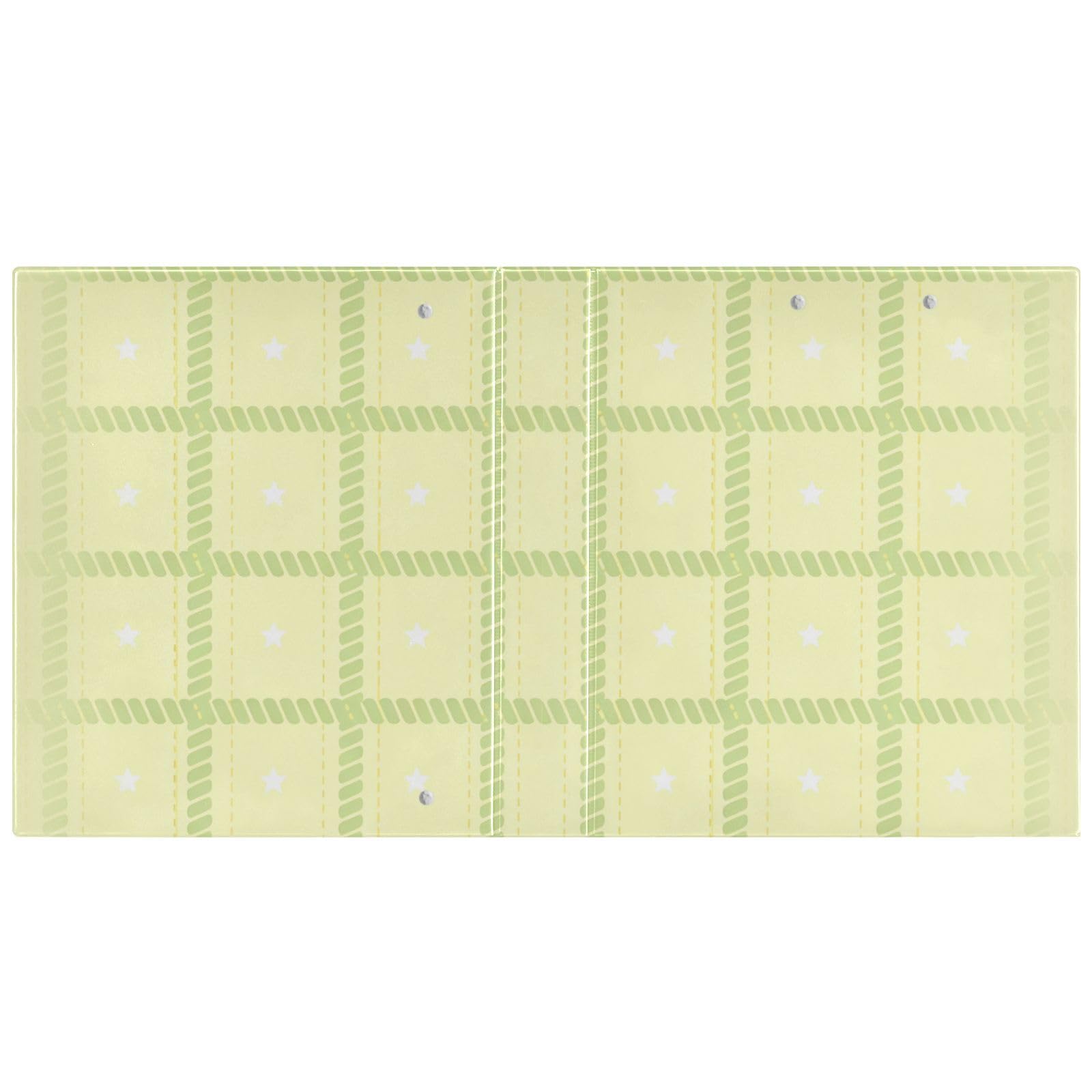 Raccoglitore a quadretti giallo pallido da 3,8 cm
