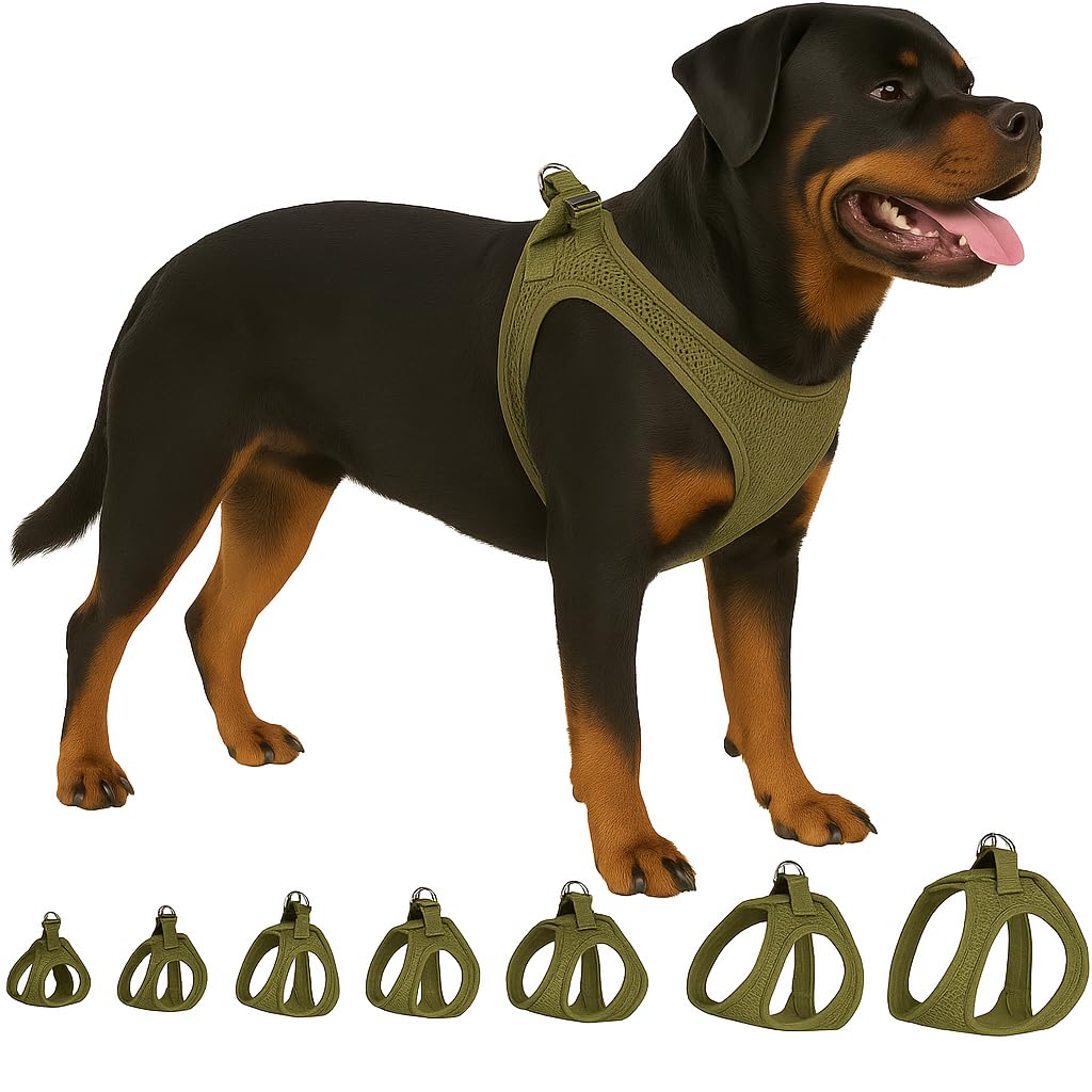 Flamingo Dog Harness Step&Go Bento Khaki XXL 52-57cm 56-62cm