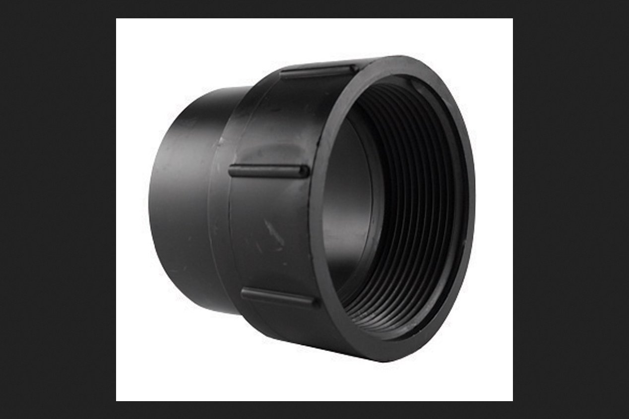 Charlotte Pipe 4 in. Spigot x 4 in. Dia. FPT Pipe Adapter