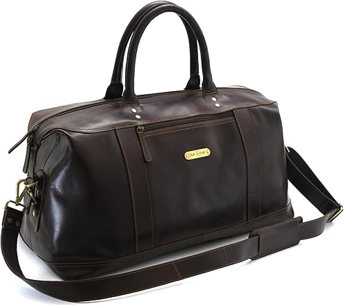 Style N Craft Overnight, Contemporary Weekend Travel Leather Duffle Bag