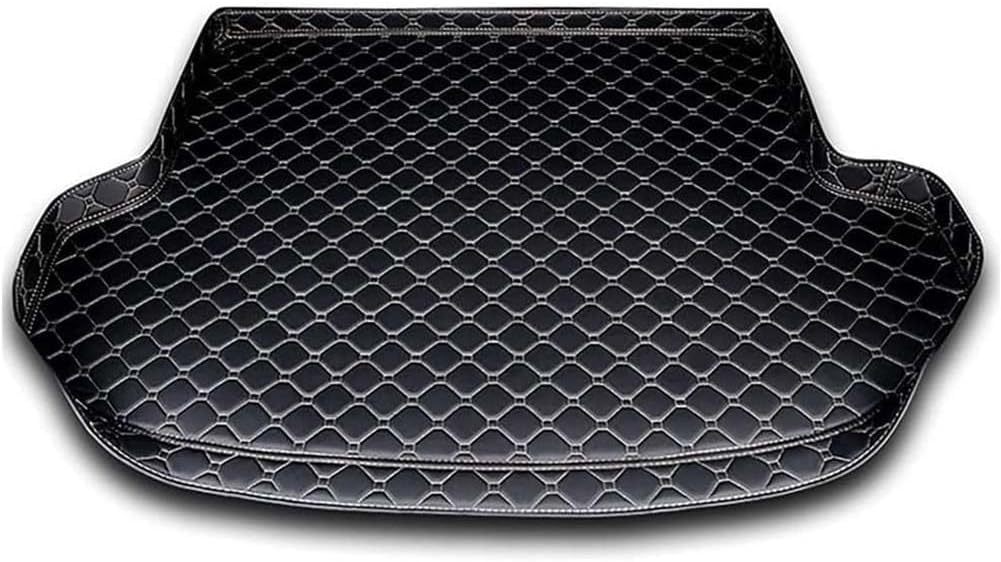 Leather Car Boot Mats Leather Trunk Mat for KIA Forte 2009-2017, All Weather Cargo Liners Protection Floor Mat Auto Accessories,A-Black