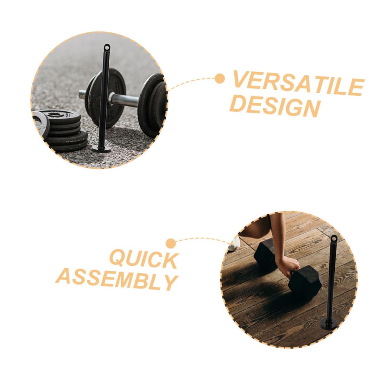 TOYANDONA 2pezzi Supporto per Pesi da Palestra Accessori per Attrezzature Fitness con Pin di Carico per Macchine Pulley Struttura Resistente per Allenamenti di e Riscaldamento