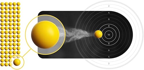 Miniatura 2 de Wearable4U . Pelotas de goma reutilizables para pistolas de paintball, 43 o 0.50 o 0.68 Cal