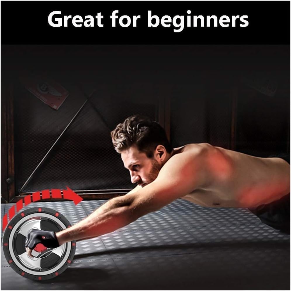 Abdominal Muscle Wheel - Wheel Roller, Core Training Roller Abdominal Workout Equipment Exercise and Fitness Wheel at Home with Knee Pad for