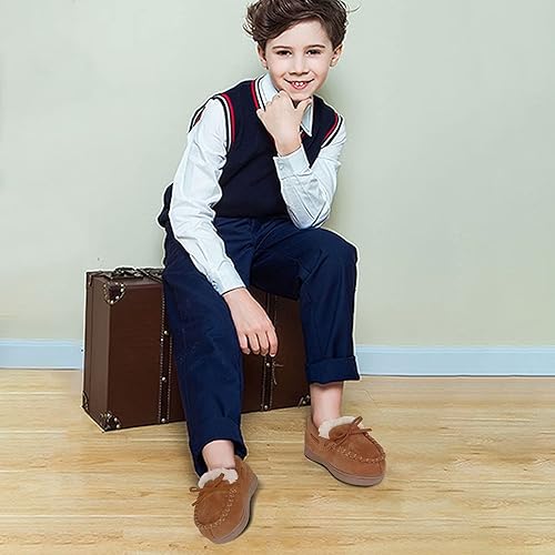 Miniatura 2 de Mocasines para niños pequeños con suela de espuma viscoelástica para interiores y exteriores, U722WLFX-0914