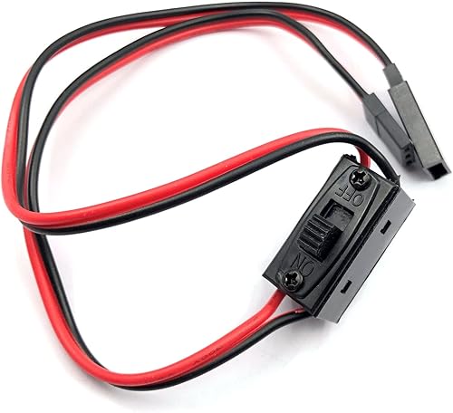 Miniatura 3 de FainWan Paquete de 2 conectores JST con interruptor de encendido y apagado compatible con H-S-P RC 1/10 1/8 Car Crawler Buggy Multicopter Airplane -