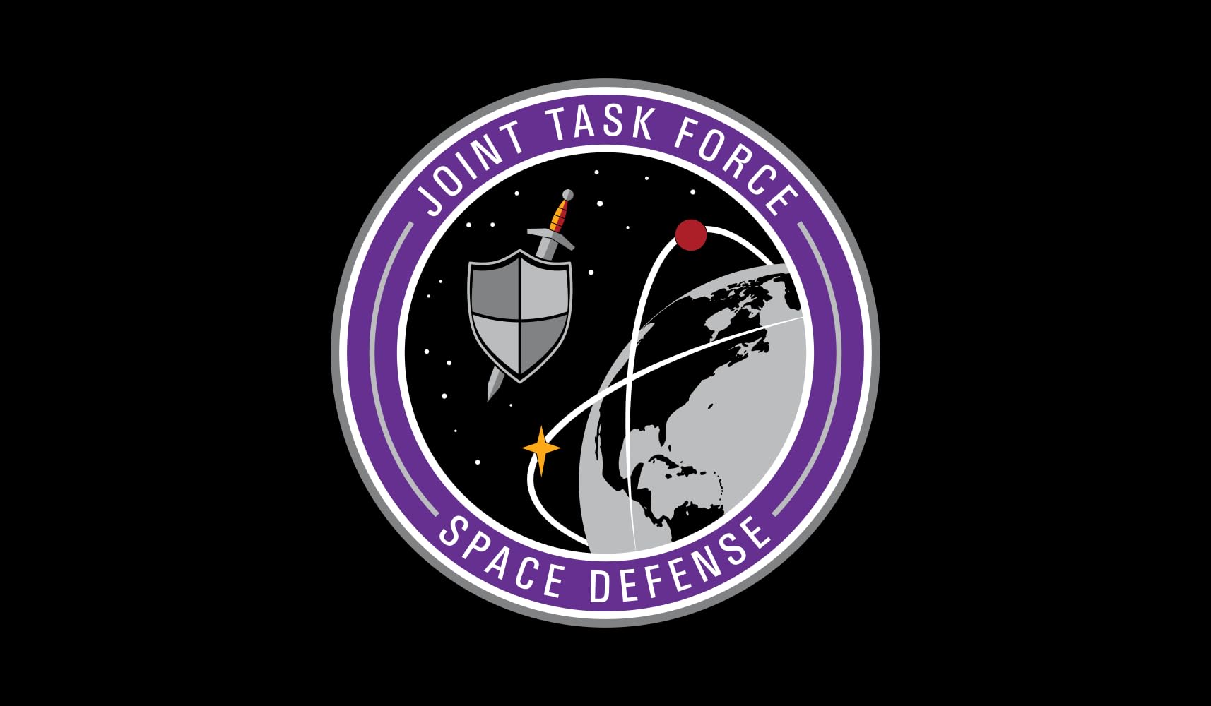 Drapeau Joint Task Force Space Defense en textile premium grand format