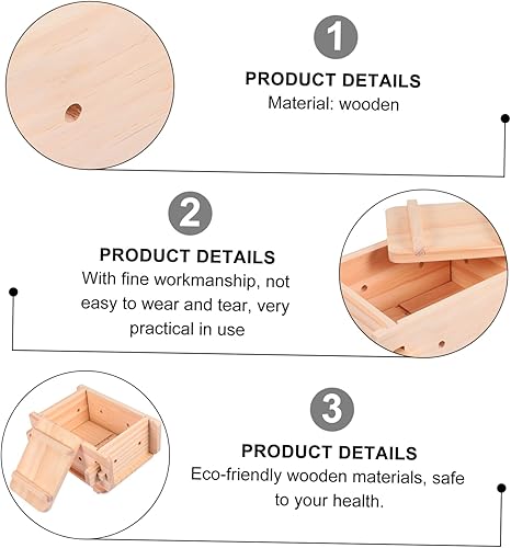 Miniatura 3 de Hemoton Prensa de queso 1 tofu Maker Set Prensa de tofu casera Fabricante de tofu Prensado de madera Máquina de tofu de madera Queso de madera