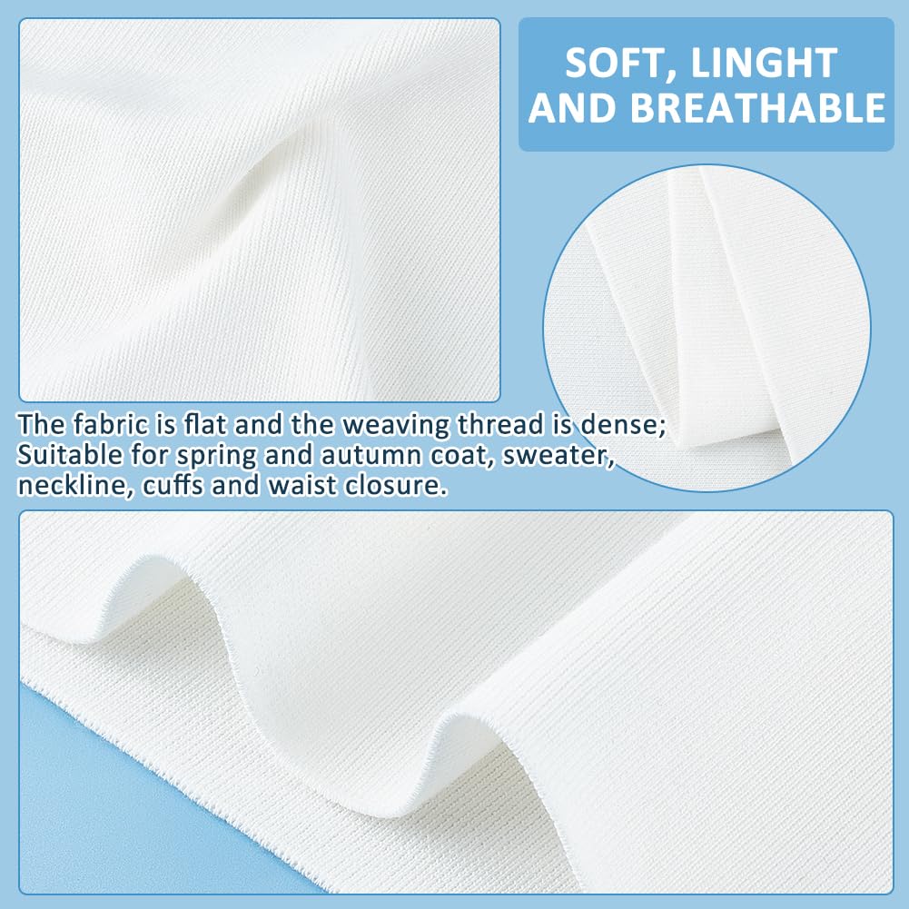 BENECREAT Cotton Strechy Kintted Rib Fabric - Image 4