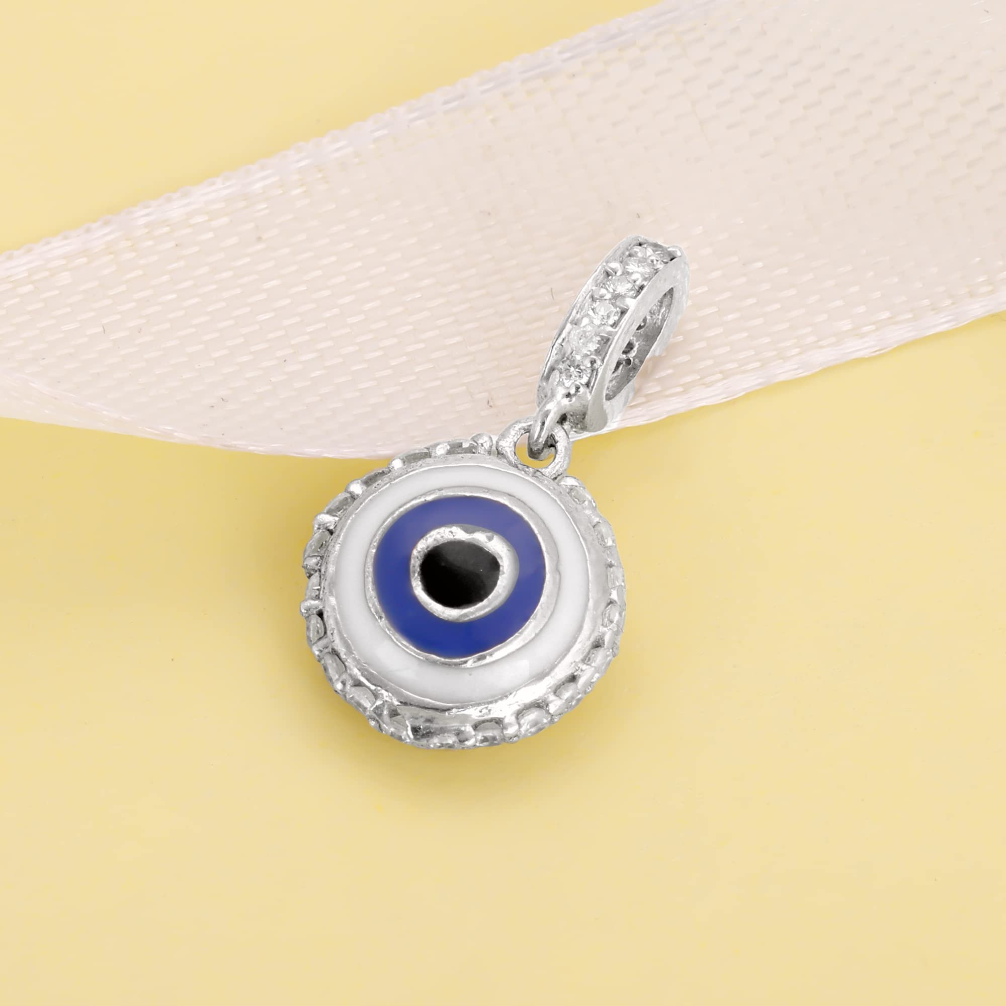 GIVA 925 Silver Evil Eye Charm - Without Chain, Fits in Bracelet | Gifts for Women and Girls | With Certificate of Authenticity and 925 Stamp | 6 Months Warranty* 3