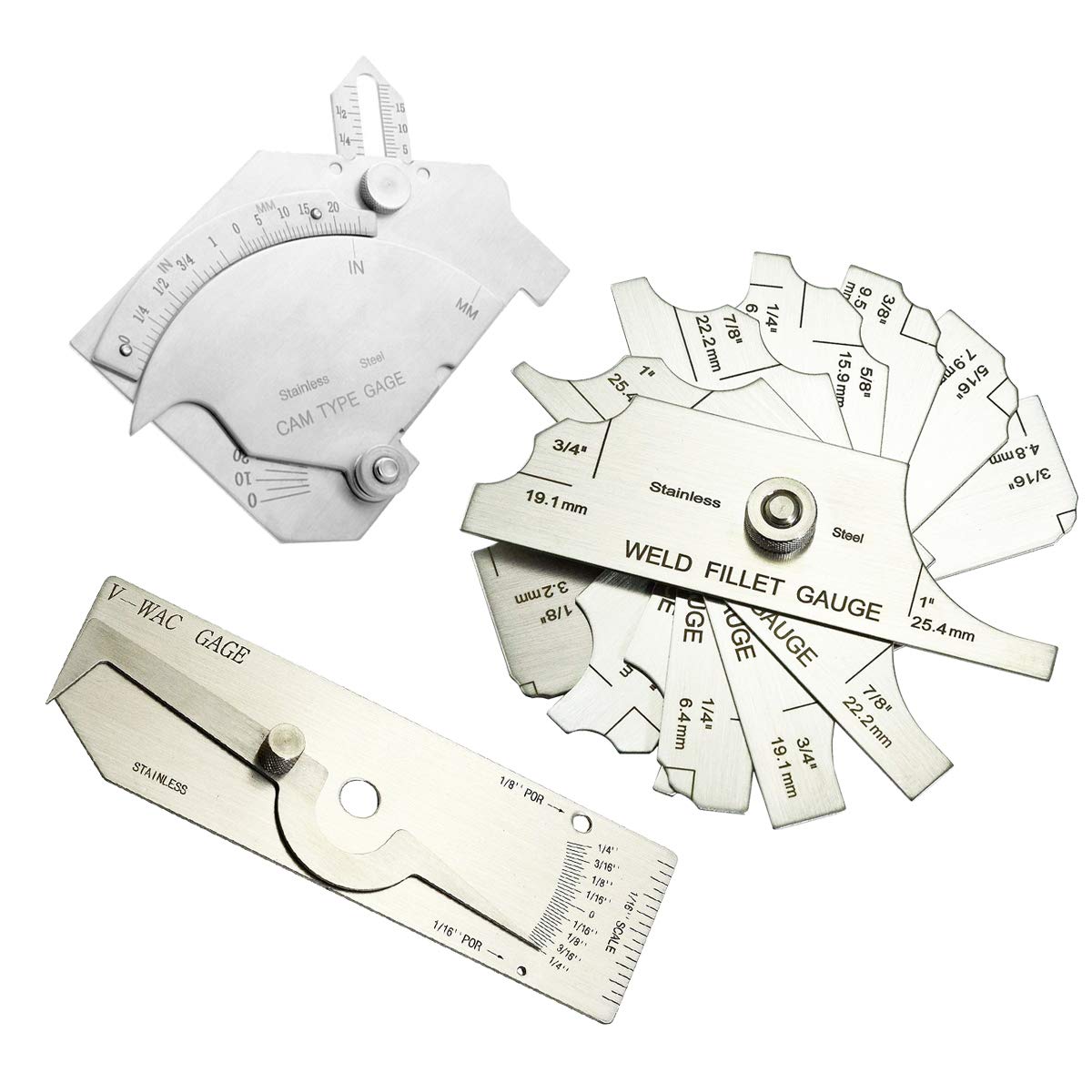 Buy Carkio VWAC Gage Biting Edge Stainless Steel Welding Gauge + 7