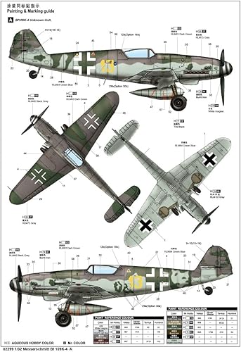 Miniatura 2 de Trumpeter Messerschmitt BF 109K-4 Kit de construcción de aviones