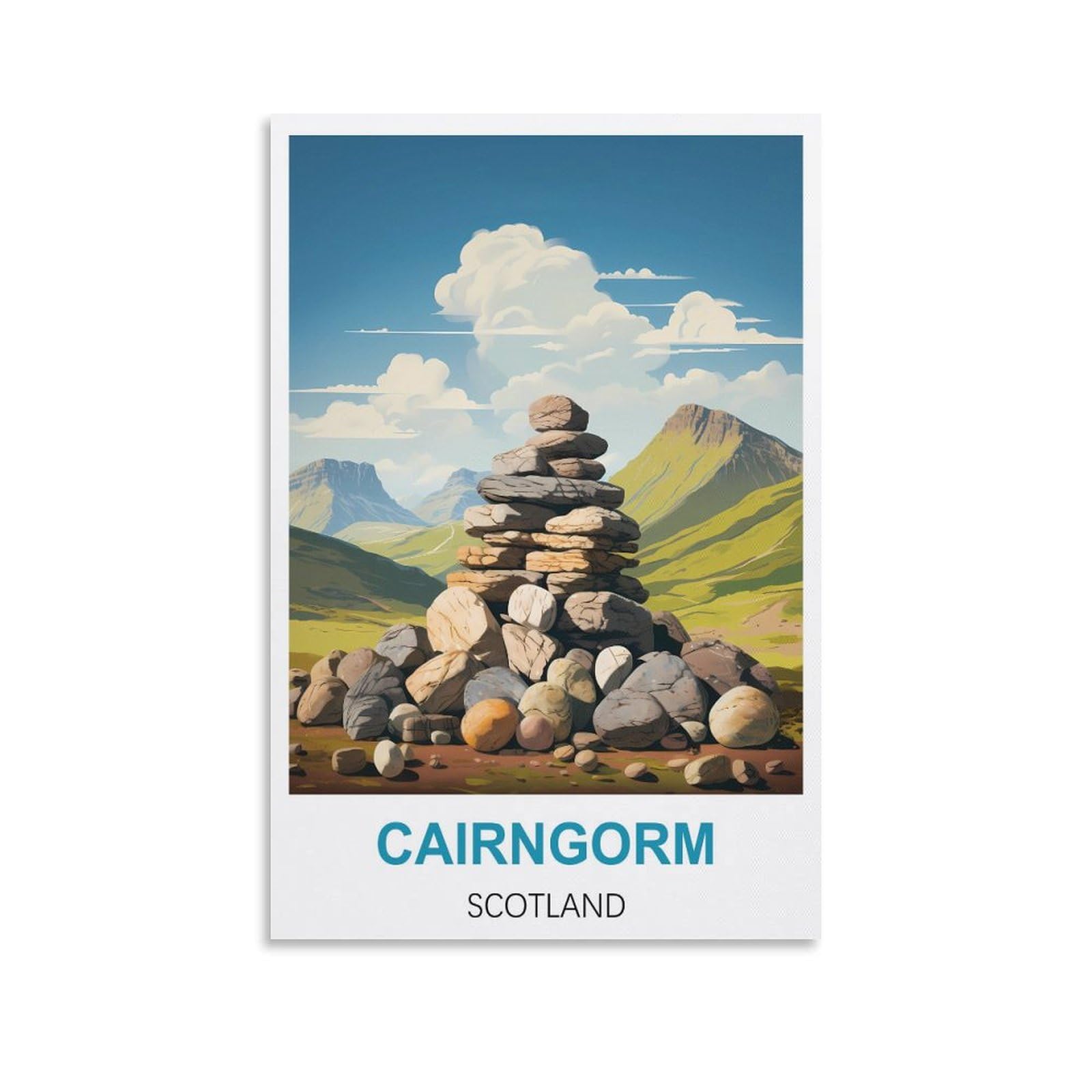 Metal Tin Sign,Cairngorm Scotlands,Metal Tin Sign Metal Wall Plaque for Home Living Room Bedroom Bar Club Men Cave Wall Art Decor 15x30cm