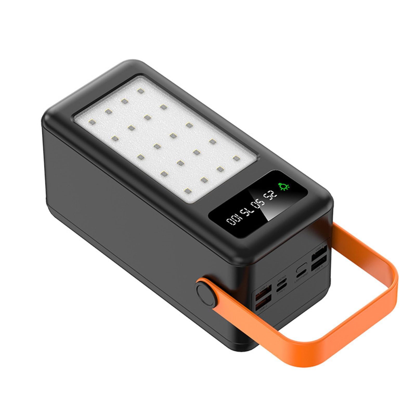 Powerbank Ultraszybki Powerbank o dużej pojemności 80000/100000/120000mAh Miliampery, przenośny zasilacz mobilny, czarny, 120000mAh