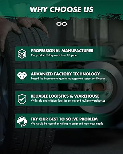 Miniatura 8 de SCITOO D1118 D1113 Kit de pastillas de freno semimetálicas delanteras y traseras de repuesto para Lexus GS350 2007-2011, para Lexus GS430 2006-2007,