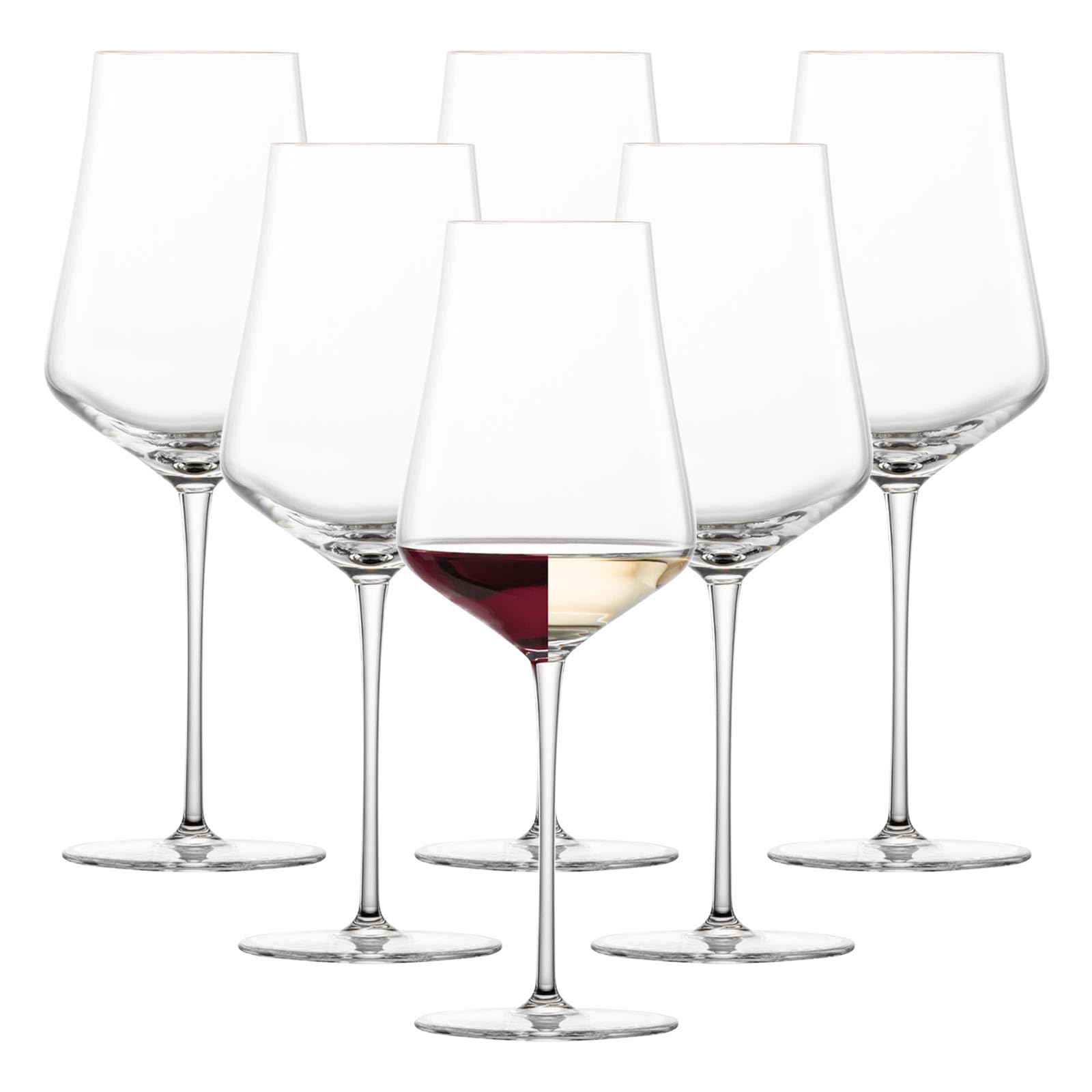 Zwiesel Glas Allround Weinglas Duo (6-er Set), hand- und maschinengefertigte Weingläser für Rot- und Weißwein, spülmaschinenfeste Tritan-Kristallgläser (Art.-Nr. 123472)