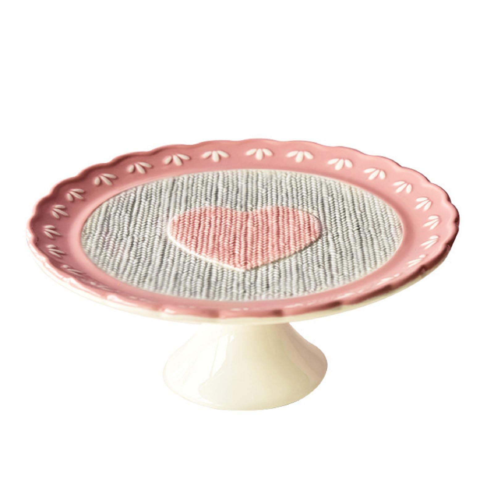 Pink Cake Stand, Round Dessert Stand, Porcelana Pie de Pastel, Soporte de Torta, Tarro de Pastel con Exhibición de Postre, Pie de Pastel para Fiestas de cumpleaños, Mesa de Postre