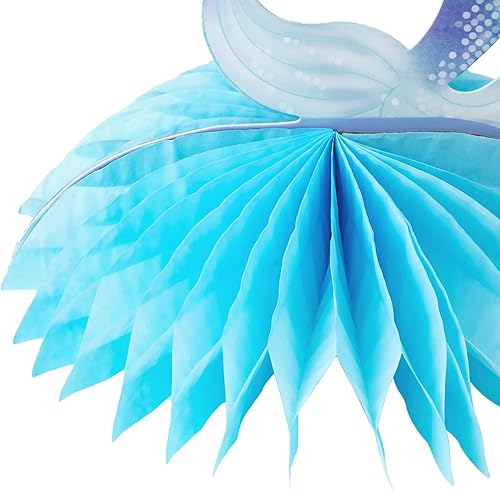 Miniatura 3 de Centro de mesa de fiesta de sirena rosa y azul debajo del mar, decoraciones de mesa de fiesta de cumpleaños para niñas, decoraciones de fiesta de