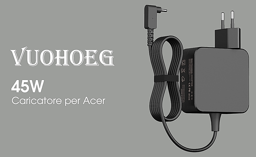 65W Alimentatore per notebook Acer TravelMate 6200 serie 19V 3.42A + 5