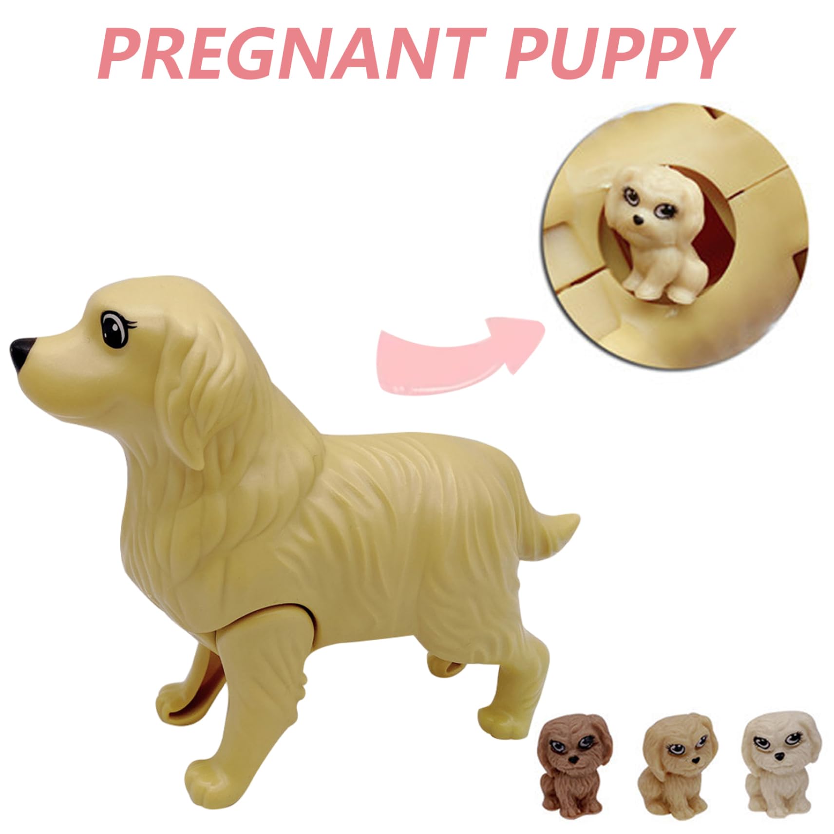 Set De Muñecas Familia Embarazada Con Papá, Bebé Y Mascota, Juguete De Rol Educativo, Seguro, 30 Cm