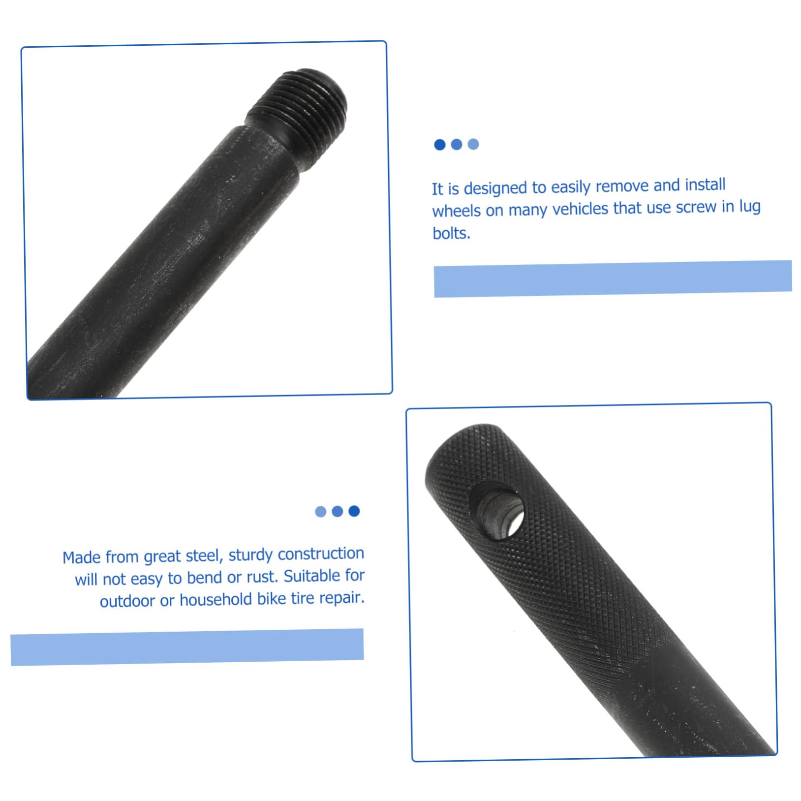 Holibanna Tire Mount Guide Tool Wheel Pin for Precise Tire Alignment Durable Steel Construction Compact Design for Essential Car Repair Accessory Compatible with Vehicles